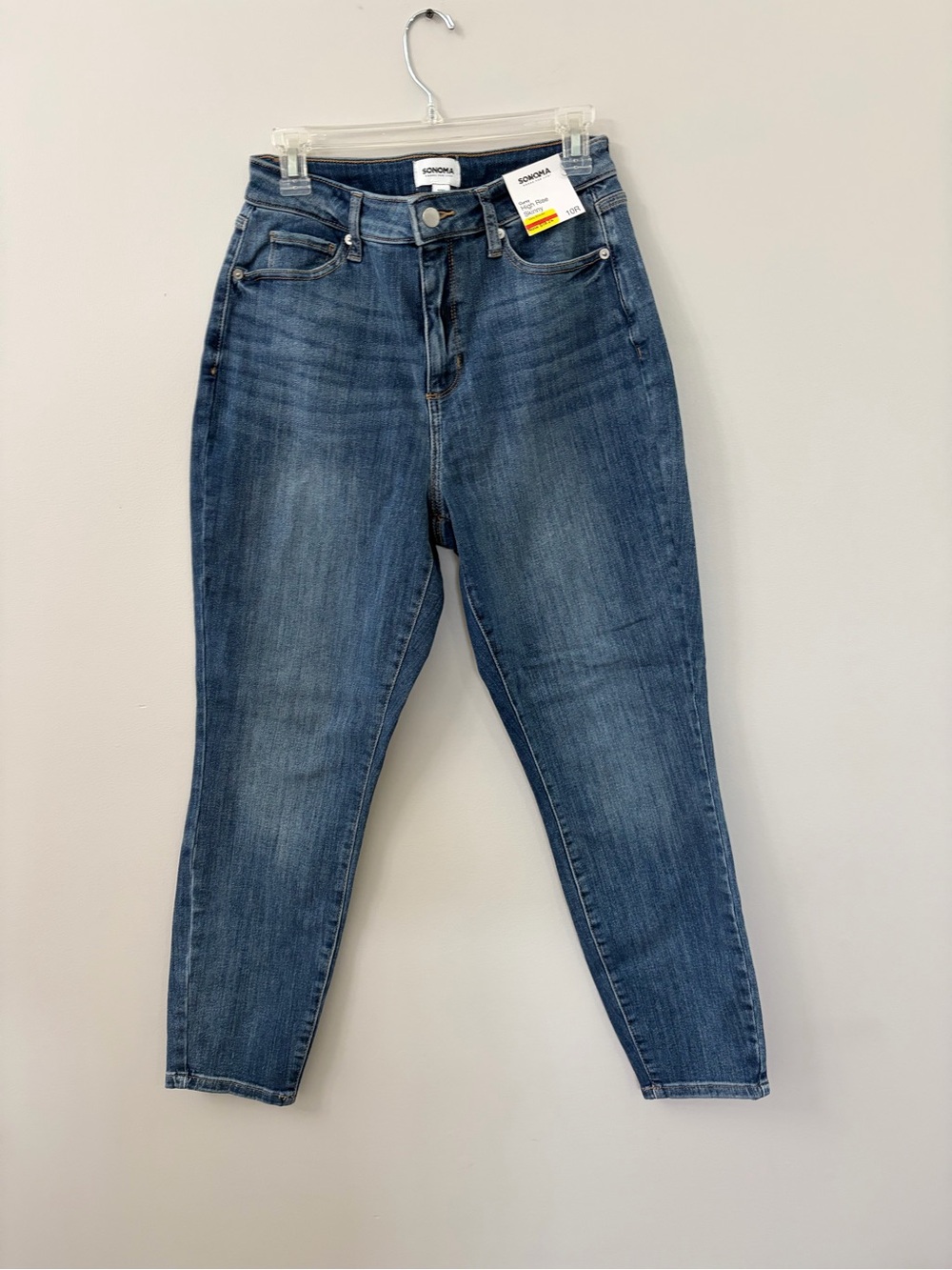 Sonoma Women's High-Rise Slim Taper Jeans - Medium Blue